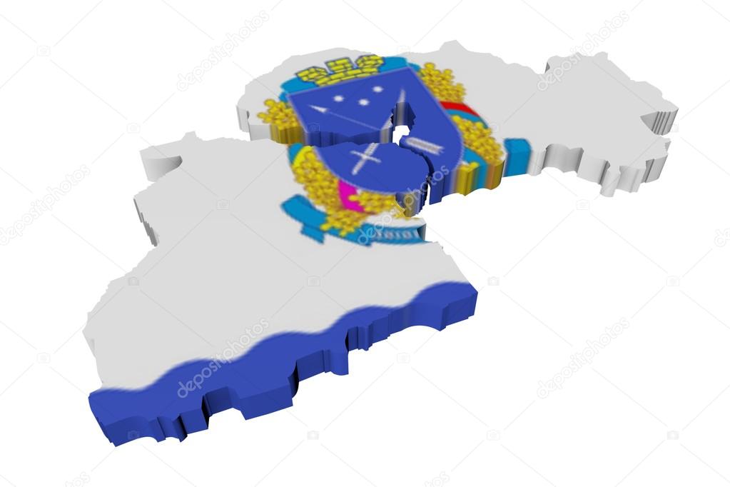 3D model of Ukraine