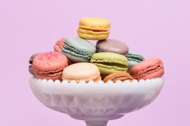 Macarons bir kaide tabak