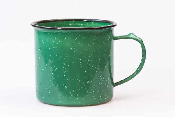 Kamp tarzı metal kahve fincanı