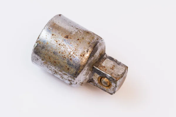 Rusty used socket wrench adapter — Stock Photo, Image