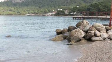 Deniz ve dağ genel görünümü