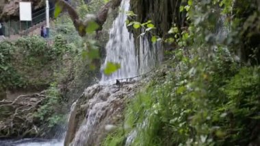 Yaz aylarında parktaki büyük şelale