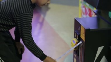 Bilet makinesi yakın çekim