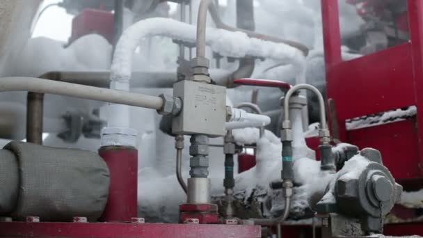 The engine liquid cryogenic equipment. — Stock Video