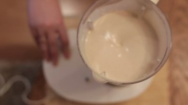 Hamur kek Mixer işlemi sırasında.