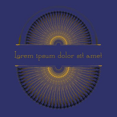 Etnik tasarım. Vektör arka plan. Yuvarlak süsleme desen 