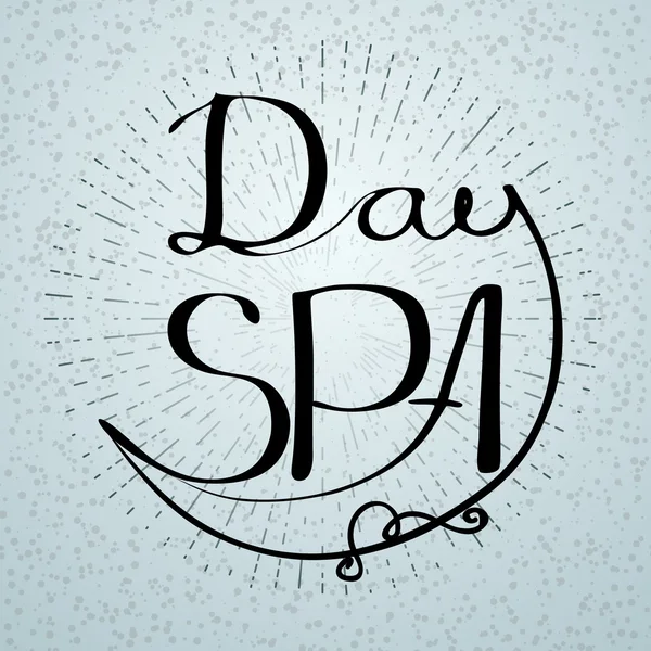 Ilustración vectorial con palabra manuscrita Day Spa . — Vector de stock