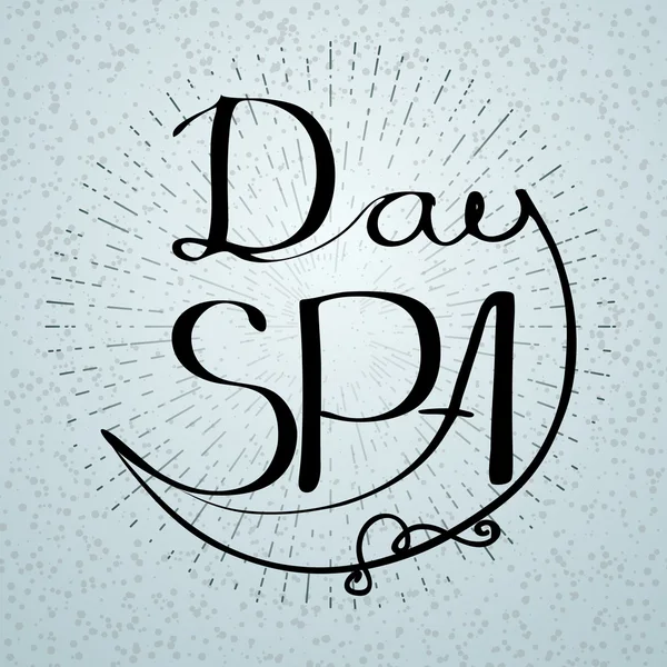 Illustrazione vettoriale con parola scritta a mano Day Spa . — Vettoriale Stock