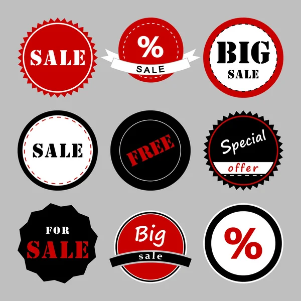 Set of sale banners. Sale tags. Shopping — Stock Vector