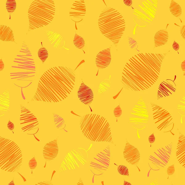 Färgglad höst löv sömlösa — Stock vektor