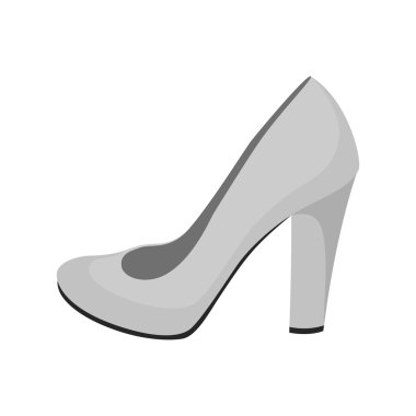 Kızın gri ayakkabı izole