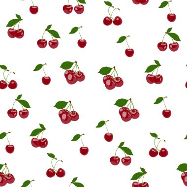 kiraz. cherry ile Seamless Modeli.