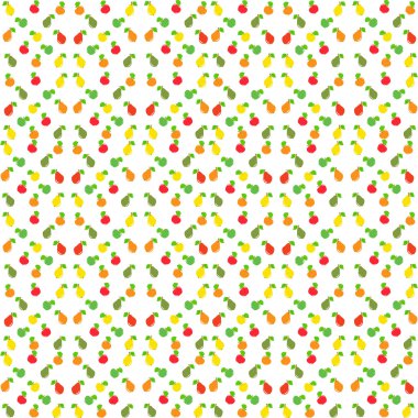 Armut ve elma seamless modeli. Vektör çizim.