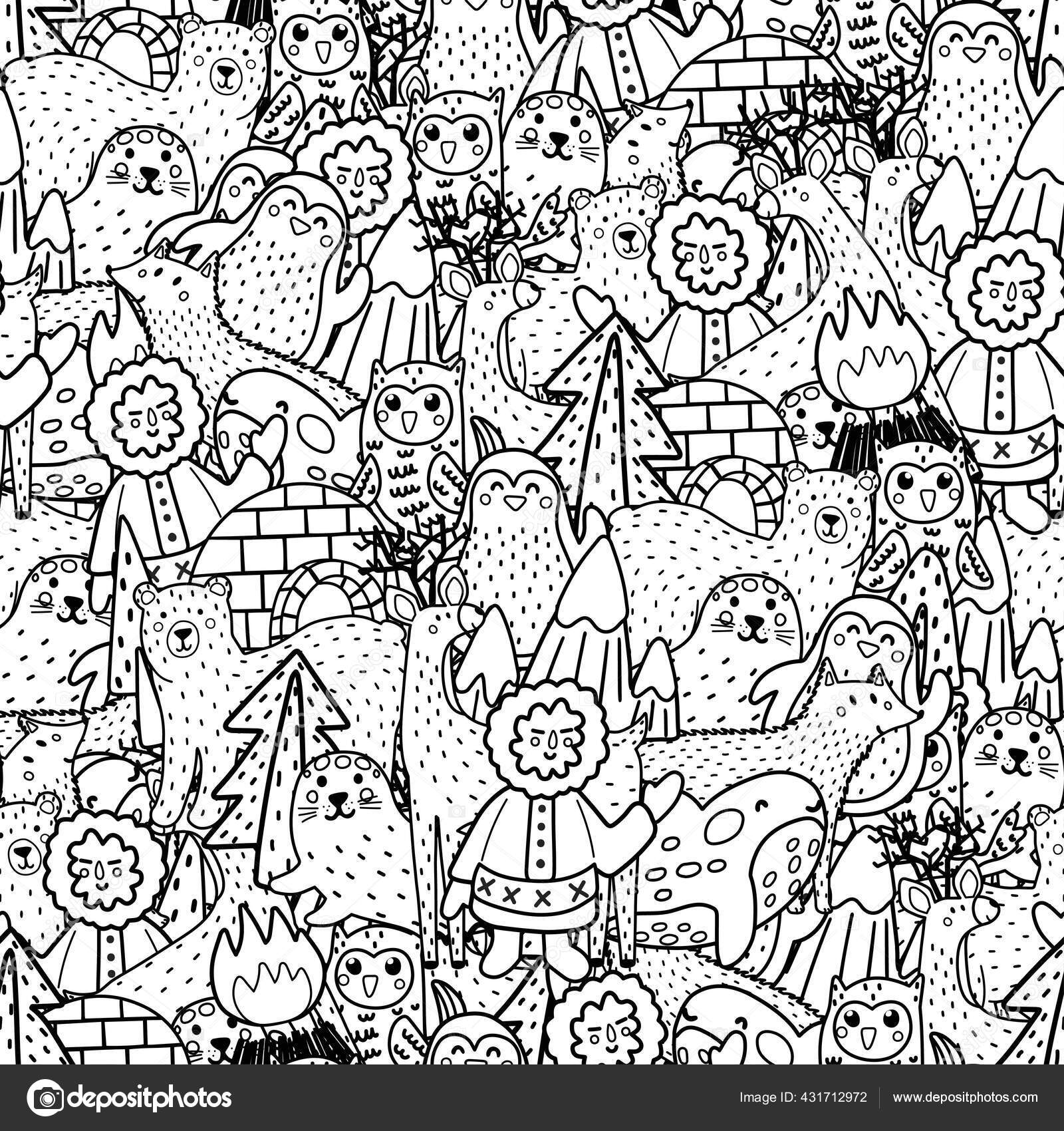 Coloring Pages Patterns Animals