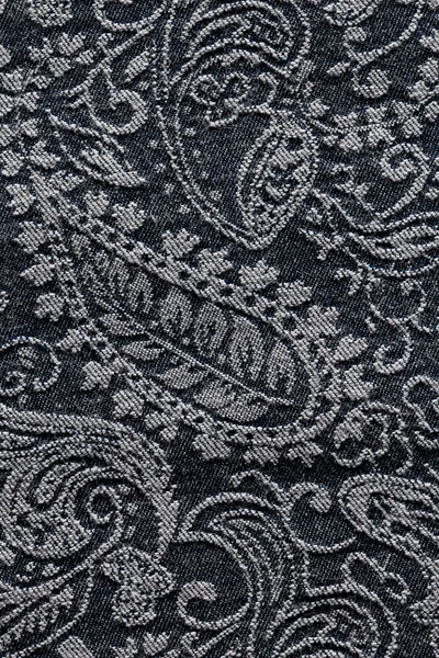 Denim paisley fabric texture background