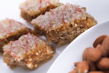 Beyaz izole Azerbaycan-Türk Pakhlava