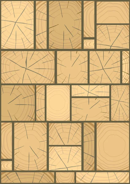 Paneele aus Holz — Stockvektor