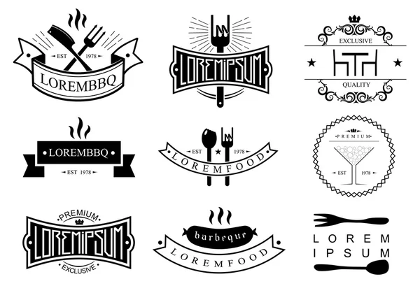 Restoran logo Şablonlar — Stok Vektör