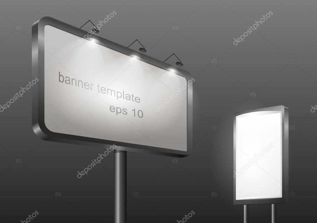 Sjabloon voor spandoek met achtergrondverlichting — Stockvector ... Sjabloon voor spandoek met achtergrondverlichting — Stockvector ...