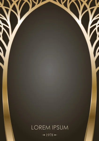 Cover of the gold tree — Stock Illustration Cover of the gold tree Stock Vector