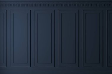 Klasik koyu ahşap paneller duvarı. Tasarım ve teknoloji