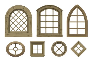 Ahşap vintage pencere vektörlerinin dokusu