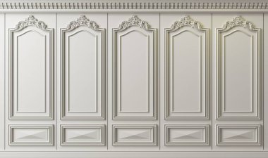 Üç boyutlu illüstrasyon. Ekstra büyük arka plan ahşap dolap duvarı