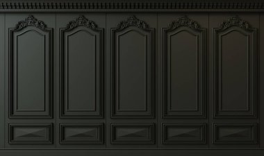 Üç boyutlu illüstrasyon. Ekstra büyük arka plan ahşap dolap duvarı