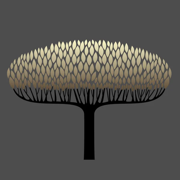 Silhouette d'arbre 5 — Image vectorielle