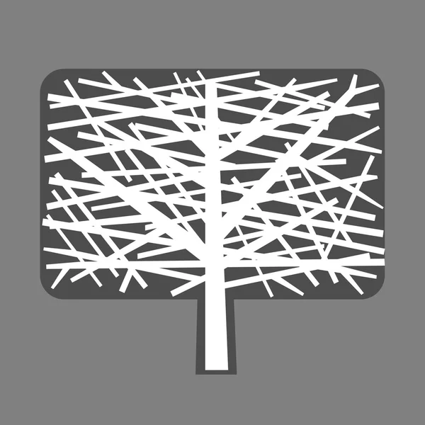 8 木のシルエット — ストックベクタ