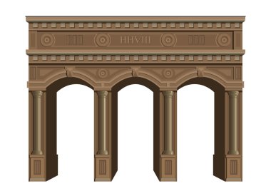 Antika ahşap kemer.