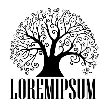 Bir ağaç 3 silüeti