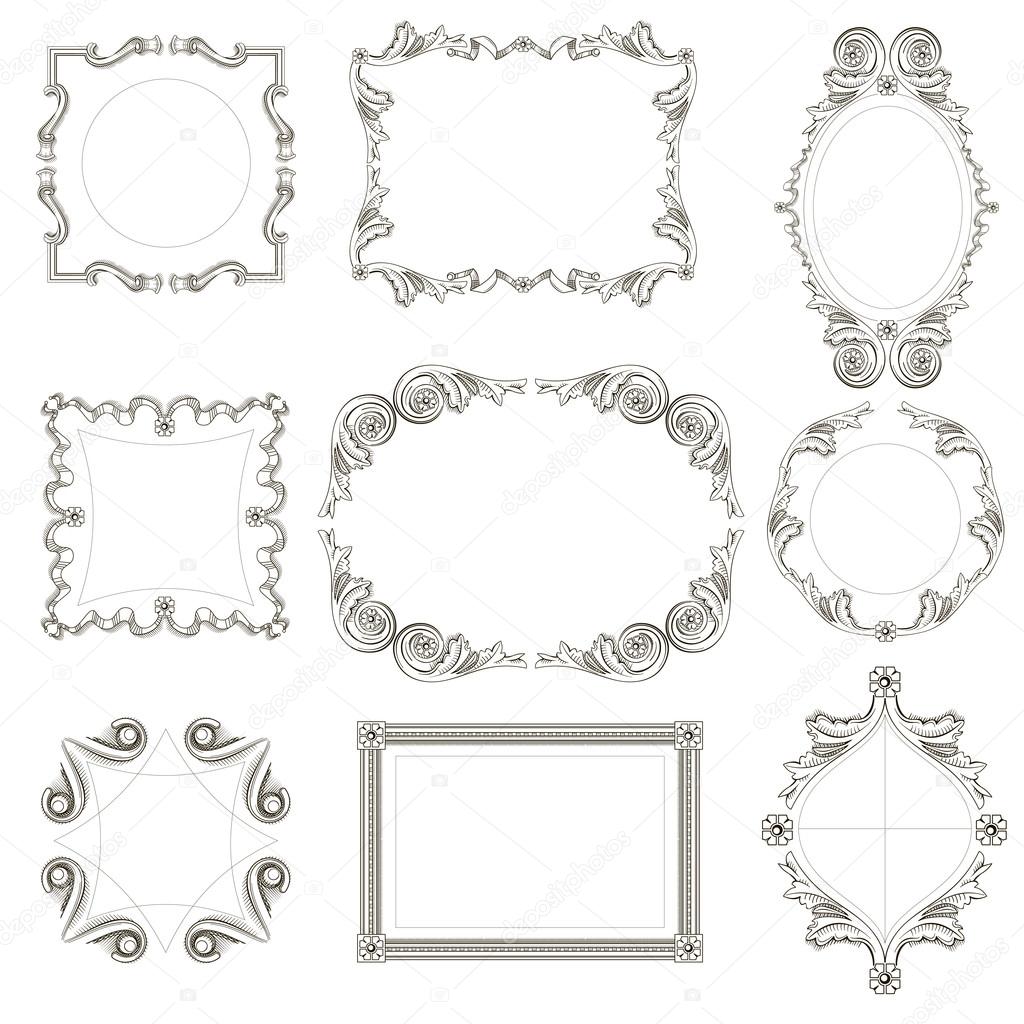 Set of classical frames.