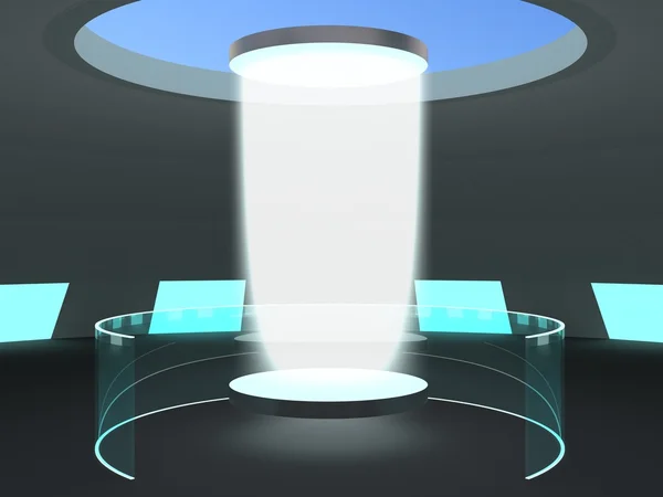 Laboratoriet teleportation portal — Stockfoto