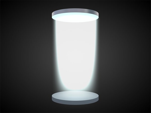 Portal with a podium teleportation