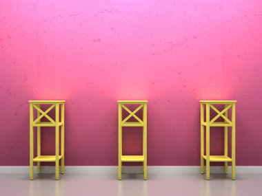 Üç 2 duvara yaslan