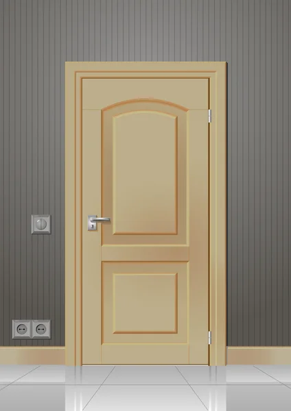 Pintu di dinding - Stok Vektor