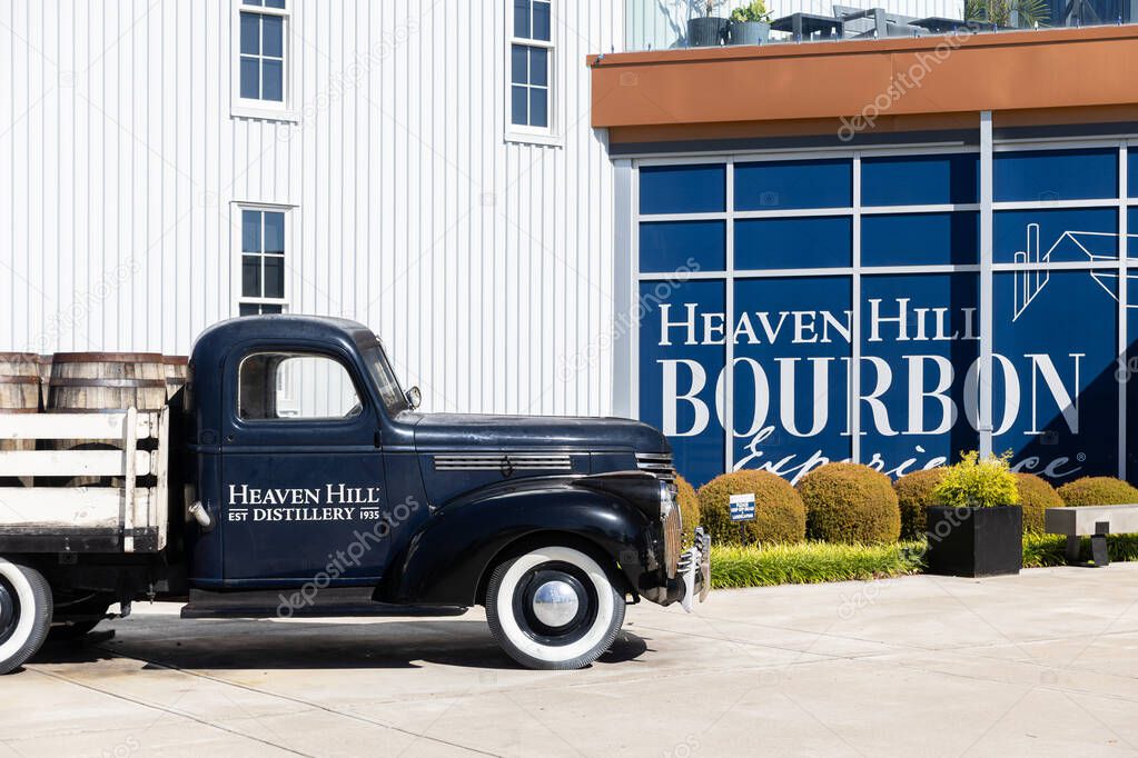 Bardstown, KY, USA - October 21, 2025: The Heaven Hill Distillery is located in Bardstown with a bourbon experience, history and museum, and restaurant for guests to enjoy.