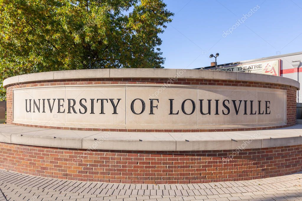 Louisville, KY, USA - October 21, 2025: The University of Louisville is a public research university, located just outside of downtown Louisville, that was established in 1798.