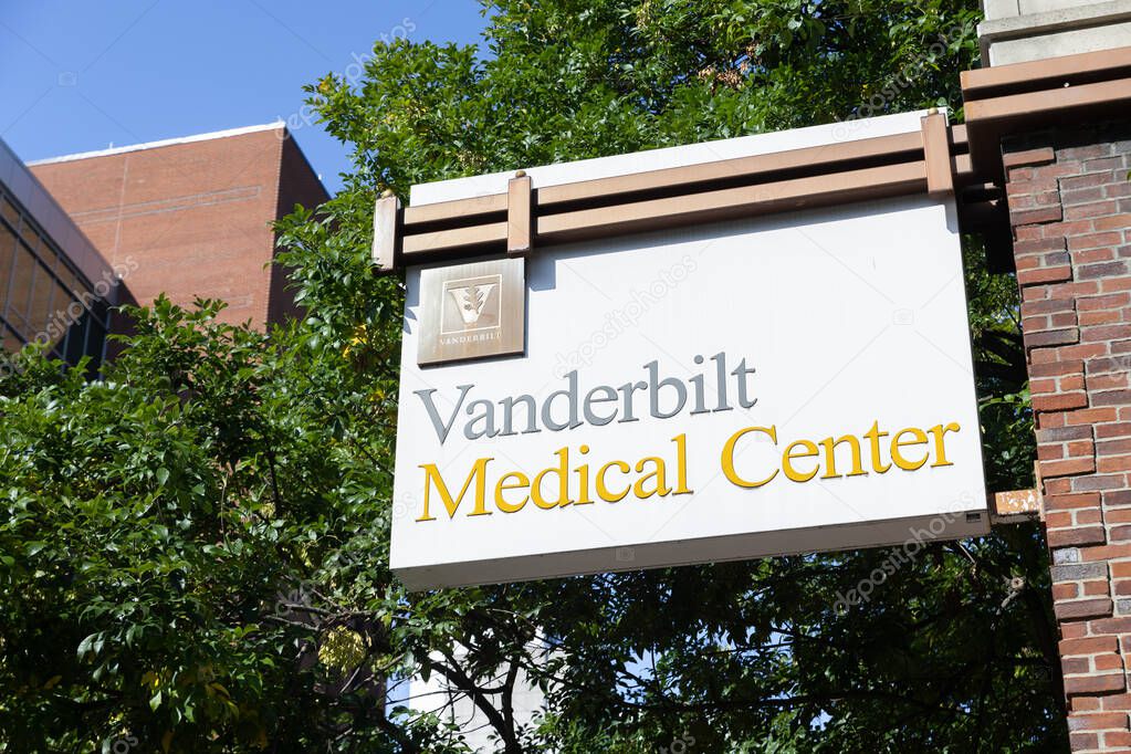Nashville, TN, USA - September 29, 2025: Vanderbilt University Medical Center is a medical provider with hospitals and offices throughout middle Tennessee and a non-profit organization.