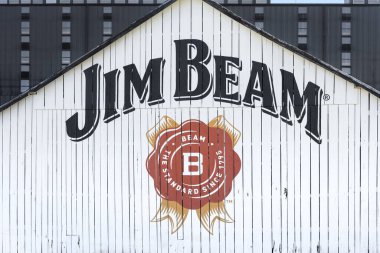 Clermont, KY, ABD - 21 Ekim 2025: James B. Beam Distilling Co., ABD 'li viski markası..