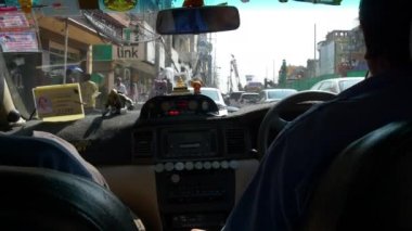 Bangkok şehir sürücü penceresinden