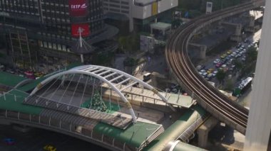 Tayland şehir ünlü yaya köprüsü