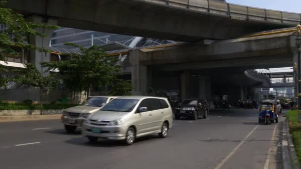 Bangkok şehir trafik görünümünü — Stok video