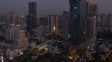 Bangkok manzarası gün batımı görünümü