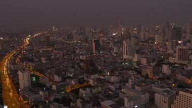Bangkok gece cityscape