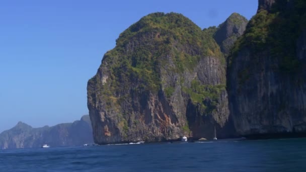 Passeio de barco na Tailândia — Vídeo de Stock