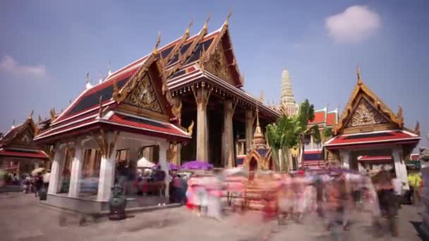 Wat phra kaew templo de Bangkok — Vídeo de Stock