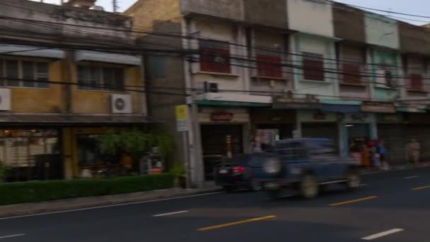 Rua de tráfego de cidade de Bangkok — Vídeo de Stock