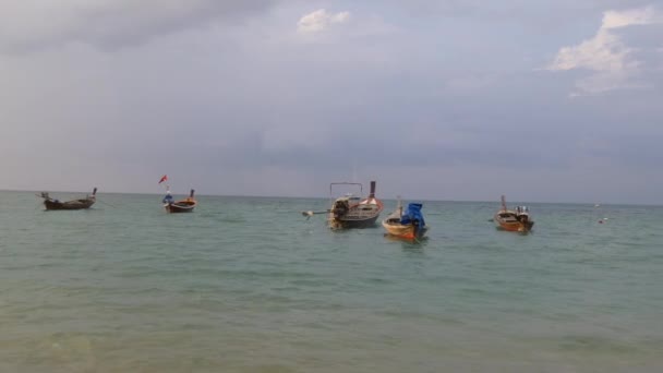 Parque de barcos turísticos — Vídeos de Stock